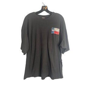 THE DUCK CO. MEN'S BROWN GRAPHIC LONE STAR STATE FLAG SHORT SLEEVE TEE SHIRT SZ